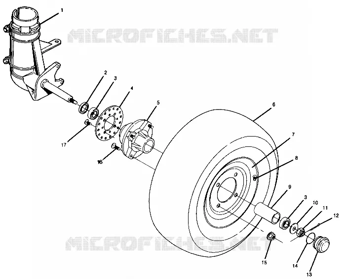 VORDERRAD ASSEMBLY Trail Boss / W928527 (4922892289015A)