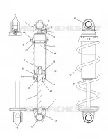 SUSPENSION, FRONT SHOCK TRACK (BLACK COIL OVER)