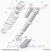 SUSPENSION, REAR SHOCK MOUNTING