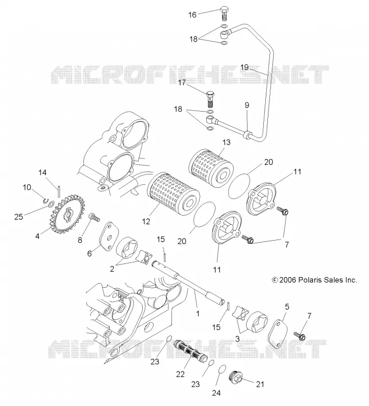 MOTOR, OIL SYSTEM and ÖLPUMPE
