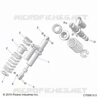 SUSPENSION, REAR SHOCK MOUNTING