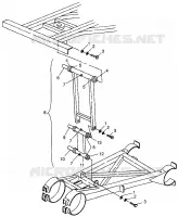 HINTER SPREIZE STABILISATOR Magnum 6X6 W97AE42A and Swedish Magnum 6X6 S97AE42E (4940754075D002)