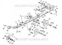 Schienen-Montage (SUSPENSION) 500 INDY 0982764(A)(B) and EUROPEAN 500 INDY E98 (4942104210B008)