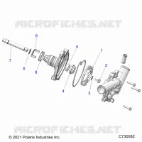 MOTOR, WATERPUMP ASSEMBLY