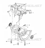 CRANKCASE ASSEMBLY TRAIL/0930761 AND  TRAIL DELUXE/0930243 (4923222322032A)