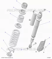 SUSPENSION, REAR SHOCK MOUNTING