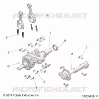 ENGINE, KURBELWELLE AND BEARINGS