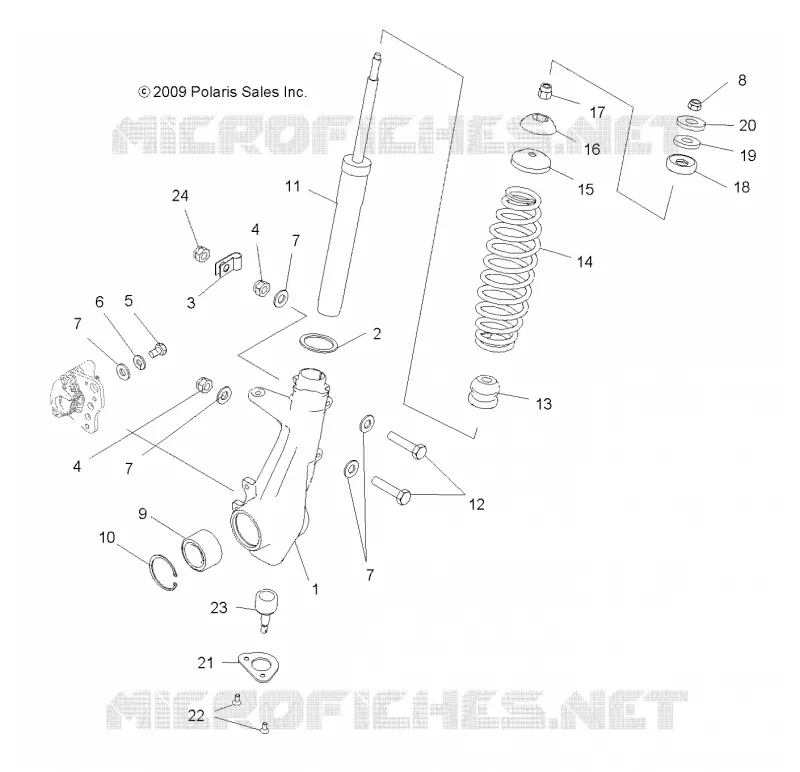 FRONT SUSPENSION STREBE