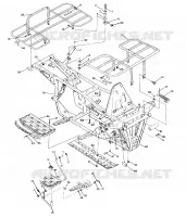 FRAME ASSEMBLY W/ RACKS 250 4X4 / W928127 (4922872287A007)
