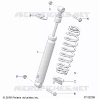 SUSPENSION, FRONT SHOCK