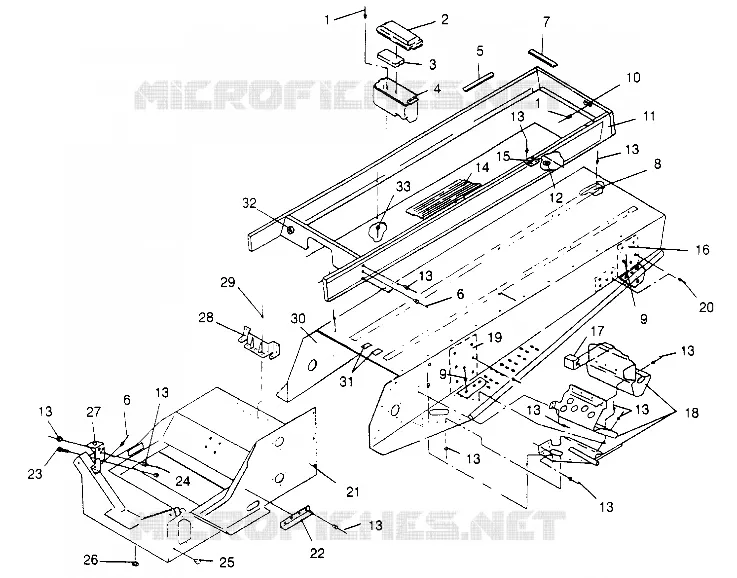 TUNNEL ASSEMBLY WIDETRAK GT 0952061 AND  EUROPEAN WIDETRAK GT E952061 (4928962896A006)