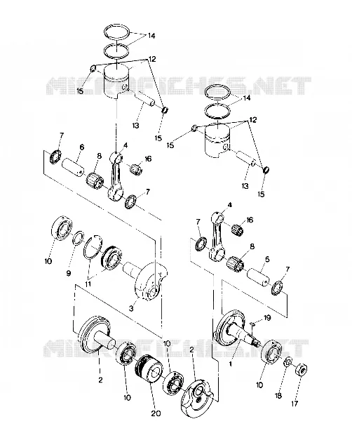 KOLBEN AND KURBELWELLE SUPERTRAK (4917131713025A)