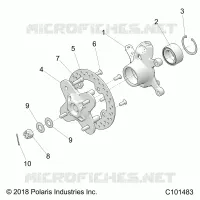 FRONT SUSPENSION HUB AND STEERING KNUCKLE- A20SGE95AK (C101483)