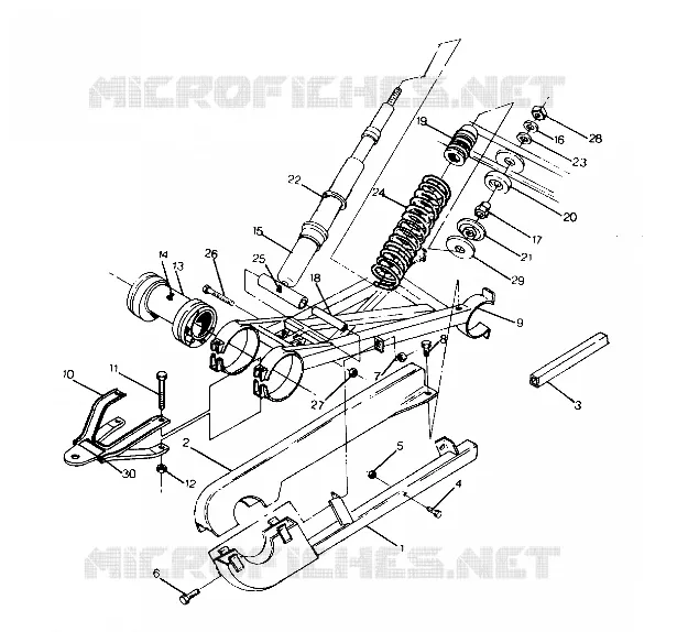 Hinterradschwinge   SCHOCK BIG BOSS 4X6 UPDATED 2