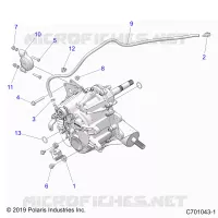 ANTRIEB, MAIN GEARCASE MOUNTING- Z21CHA57A2/E57AK (C701043-1)