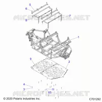 CHASSIS, MAIN FRAME AND SKID PLATES