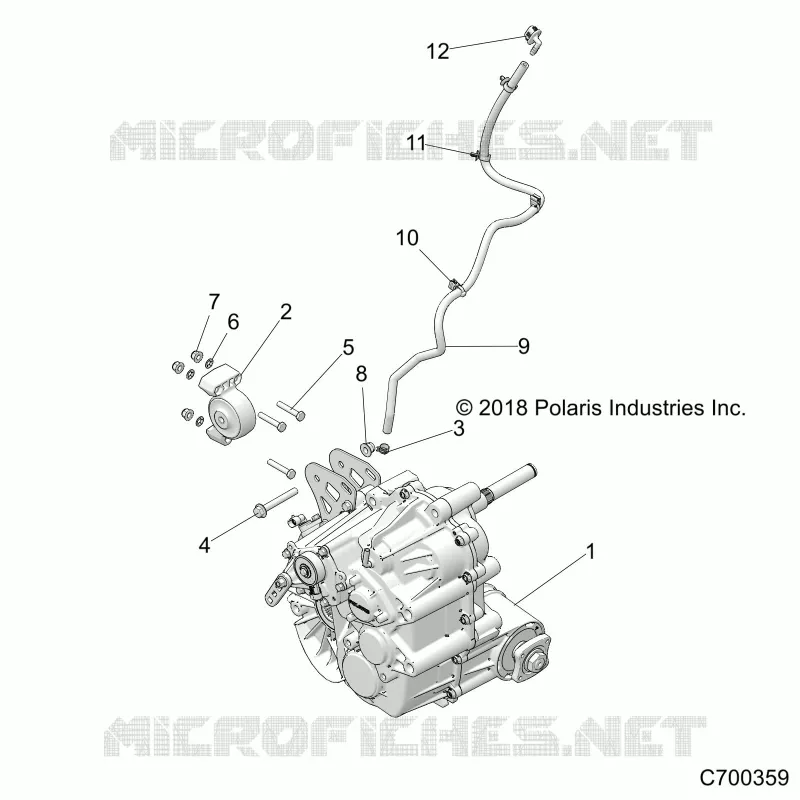 DRIVE TRAIN, MAIN GEARCASE MOUNTING