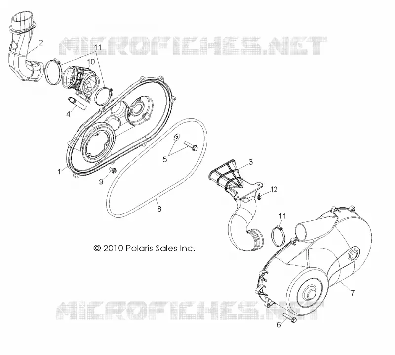 ANTRIEB, CLUTCH COVER AND DUCTING