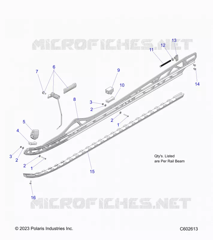SUSPENSION, RAIL BEAM MOUNTING, LH/RH