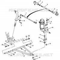Querlenker Vorderachse   Lenkung ZUGANKERN Trail Boss W958527 (4930323032B006)