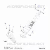 SUSPENSION, SHOCK MOUNTING, REAR SUSP.