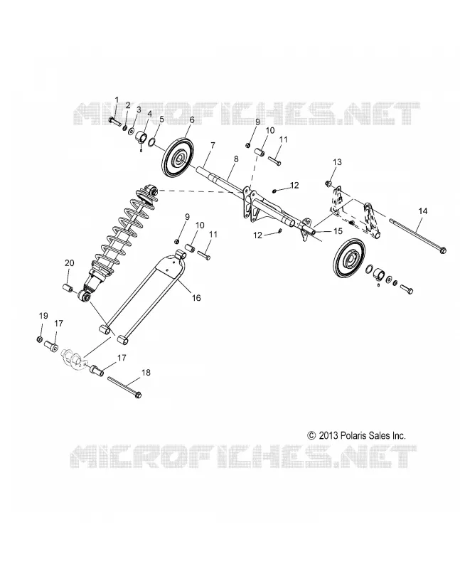 SUSPENSION, HINTER Drehmomentarm