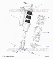 SUSPENSION, FRONT SHOCK MOUNTING, STANDARD/PREMIUM