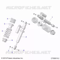 SUSPENSION, FRONT SHOCK MOUNTING