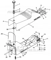 SITZ   GASBEHÄLTER ASSEMBLY 440 XCR 0941760 (4925182518002A)