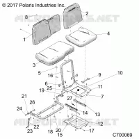 SITZ ASM. AND SLIDER