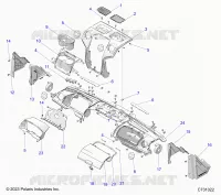INSTRUMENTENTAFEL, UPPER AND A-PILLERS