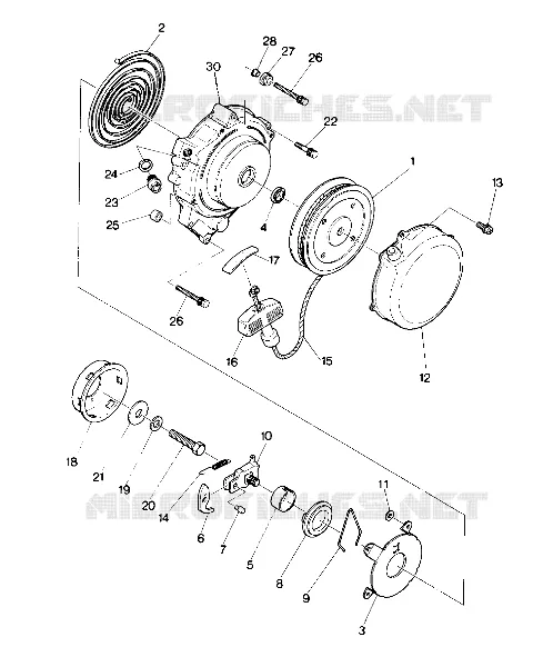 RÃŒCKZUG STARTER ASSEMBLY (4913521352044A)