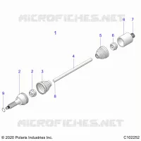 ANTRIEB, REAR DRIVE SHAFT