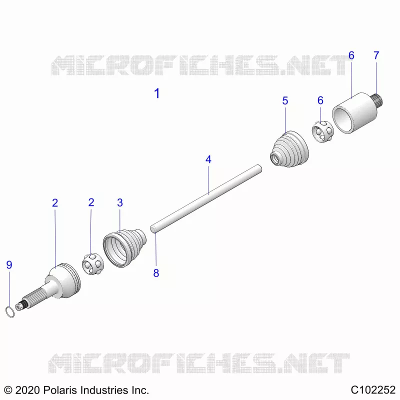 ANTRIEB, REAR DRIVE SHAFT