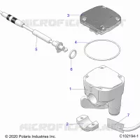 LENKUNG, CONTROLS, THROTTLE ASM. AND CABLE