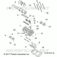 ZYLINDER HEAD, CAM AND VALVES