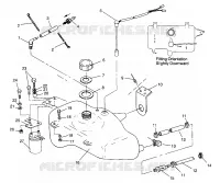 ÖLTANK SLX 780 B964287 and Intl. SLX 780 I964287 (4937443744A012)