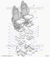 SITZ ASM. AND SLIDER, FRONT