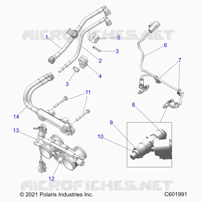 KRAFTSTOFFSYSTEM, RAIL, LINES AND THROTTLE BODY