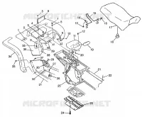 HINTER CAB   SITZ XPRESS 300 W97CA28C and  XPRESS 400L W97CA38C (4939603960A007)