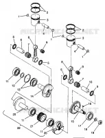 KOLBEN   KURBELWELLE 500 EFI SKS 0962574, 500 EFI RMK 0962974, AND EUROPEA (4931983198C011)