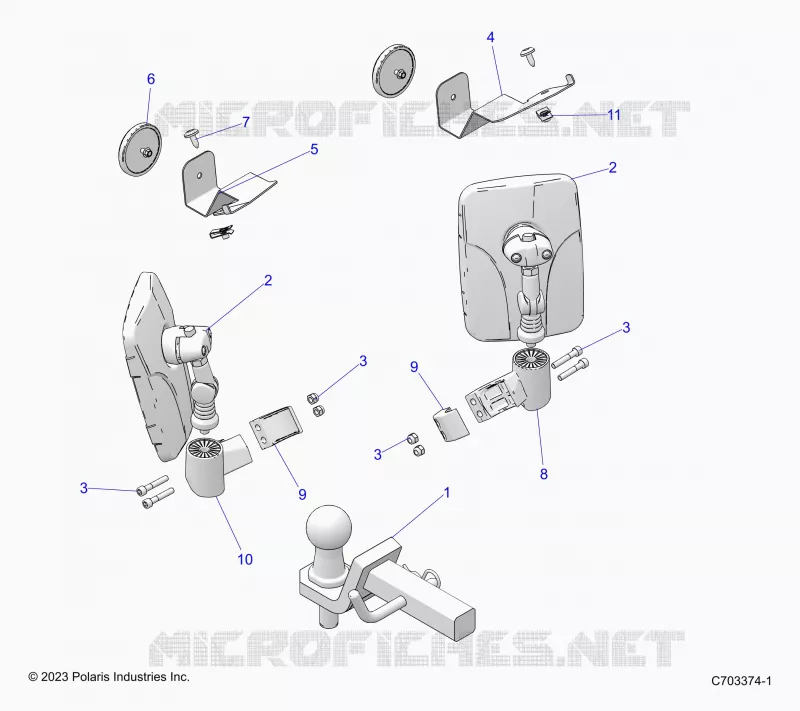 SPIEGELS, TRACTOR COMPONENTS- Z24NES99CM/FM (C703374)