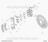 BRAKES, BREMSZANGE VORNE