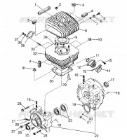CRANKCASE AND ZYLINDER TRAIL BOSS W958527 (4930323032C008)