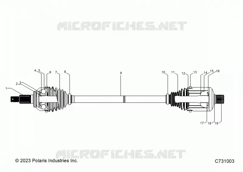 ANTRIEB, REAR HALF SHAFT