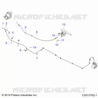 HINTERBREMSE BRAKE LINE AND PARK BRAKE