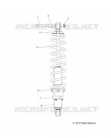 SUSPENSION, SCHOCK, REAR TRACK (7043994)