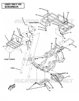 FRAME ASSEMBLY WITH RACKS-SCRAMBLER (4911701170006A)