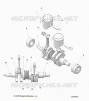 ENGINE, PISTON AND KURBELWELLE