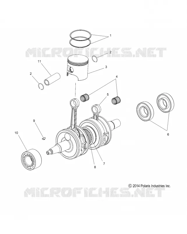 ENGINE, PISTON   KURBELWELLE